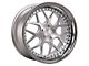 Rennen CSL-2 Silver Brushed with Chrome Step Lip Wheel; 20x8.5 (2024 Mustang)
